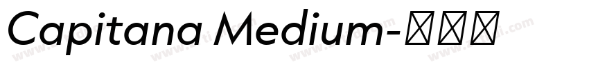 Capitana Medium字体转换